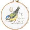 Bothy Threads Madeleine Floyd Little Blue Tit borduurpakket incl. borduurring