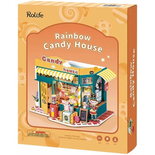 Rolife Rainbow Candy House DG158 miniatuurhuisje