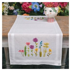 Vervaco Tafelloper Lentebloemen borduren (pakket) PN-0200850