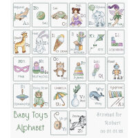 Leti Stich Baby Toys Alphabet borduren (pakket) L8063