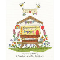 Bothy Threads Eleanor Teasdale Bee Home borduren (pakket)