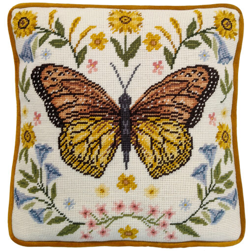 Bothy Threads Jade Mosinski Botanical Butterfly Tapestry borduren (pakket)