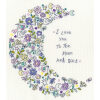 Bothy Threads Kim Anderson Love You To The Moon borduren (pakket)