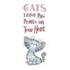 Heritage Crafts Cats' Paw Prints borduren (pakket) 1467A