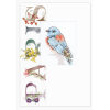 Luca-S Bird Paris wenskaart borduren SP-100