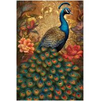 50x75 Prachtige Pauw Premium DP Diamond Painting