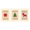 Vervaco Wenskaart kit Kerstmis set van 3 PN-0147557