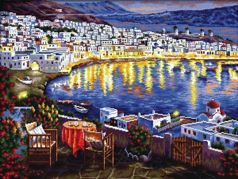 Needleart World Night Watching voorbedrukt borduren (pakket)