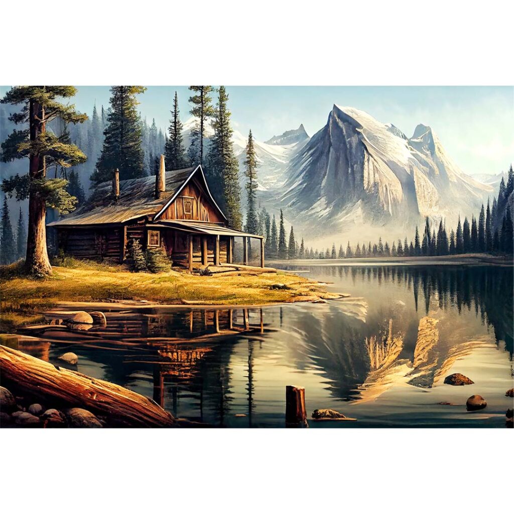 Diamond painting - HÜTTE AM SEE