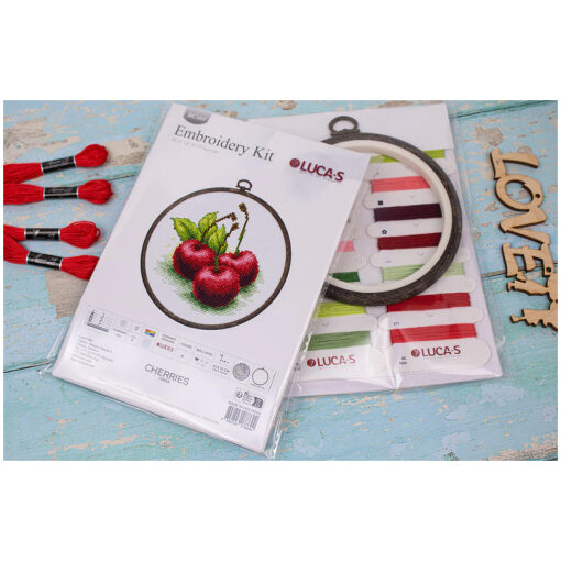 Luca-S Cherries borduren (pakket) BC103