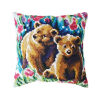 Collection d'Art Bear Cubs Uittel Kruissteekkussen pakket 5478CC