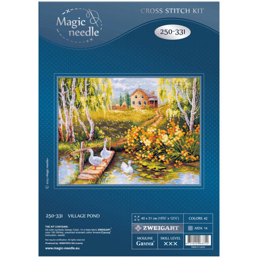 Magic Needle Village Pond borduren (pakket) 250-331