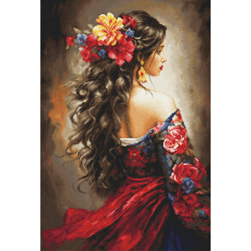 Luca-S The Spanish Girl Petit Point borduren (pakket) G702
