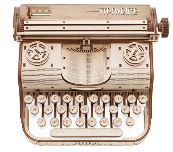 Eco-Wood-Art Vintage Typewriter 3D houten bouwpakket