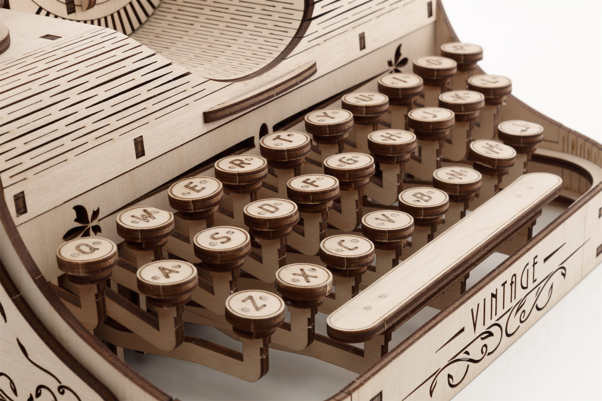 Eco-Wood-Art Vintage Typewriter 3D houten bouwpakket