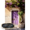 Mediterraanse deur (paarse bloem) Premium DP Diamond Painting