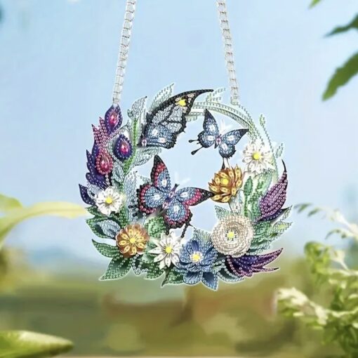 Diamond painting muurhanger Vlinders