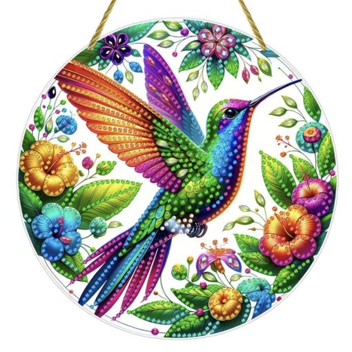 Diamond painting muurhanger Kolibi