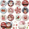 Diamond Painting onderzetters Kerst (12 stuks)