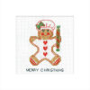 Heritage Crafts Gingerbread Card Baker Girl wenskaart borduren 1789a