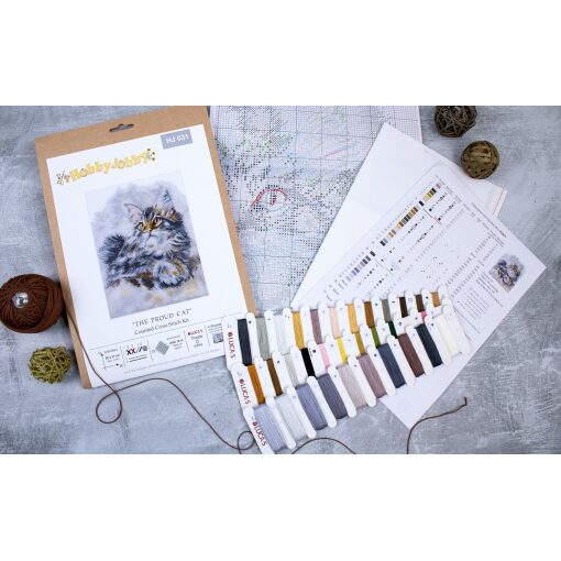 HobbyJobby The Proud Cat  borduren (pakket) HJ031
