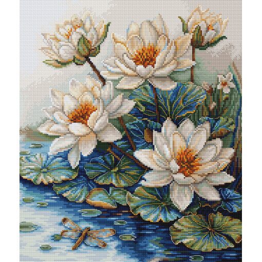Luca-S Lake with Water Lilies borduren (pakket) B7039