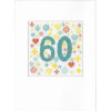 Heritage Crafts Congratulations 60 wenskaart borduren (pakket) 1568A