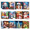 Diamond painting Kerstkaarten Kerstmis (12 stuks)