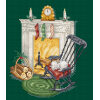 Leti Stitch Resting by the Chimney borduren (pakket) L8224