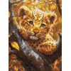 Luca-S Leopard Cup at Sunrise GOLD borduren (pakket) BU5068