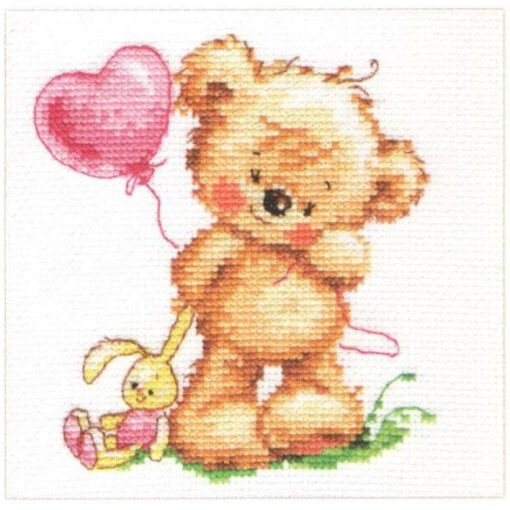 Alisa Lovely Teddy Bear borduren (pakket) 0-70