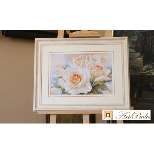Alisa White Roses borduren (pakket) 2-32