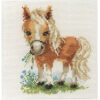 Alisa White mane Horse borduren (pakket) 0-114
