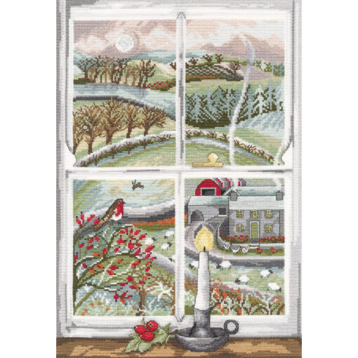 Bothy Threads Lizzie Spikes Rosehip Window borduren (pakket) XDD7