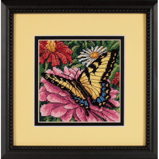 Dimensions Butterfly on Zinnia 7232