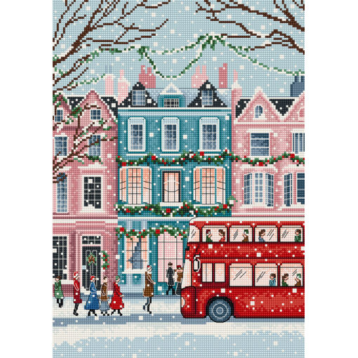 Leti Stitch London Snowfall borduren (pakket) L9919