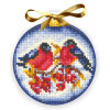 Andriana Christmas Balls Bullfinches borduren (pakket) SANN-24