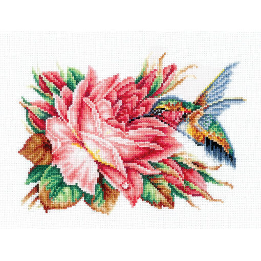 Andriana Hummingbird and Rose borduren (pakket) SANK-43