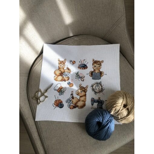 Andriana Sampler. Llama needlewoman borduren (pakket) SANS-62