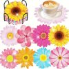 Diamond Painting Vorm onderzetters Fel gekleurde bloemen (8 stuks)
