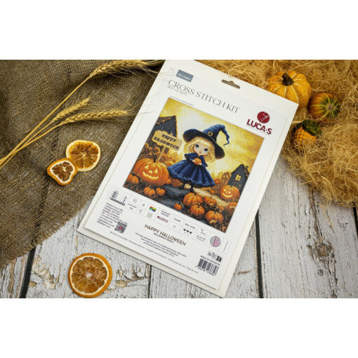 Luca-S Happy Halloween borduren (pakket) BU5069