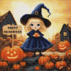 Luca-S Happy Halloween borduren (pakket) BU5069