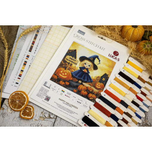 Luca-S Happy Halloween borduren (pakket) BU5069
