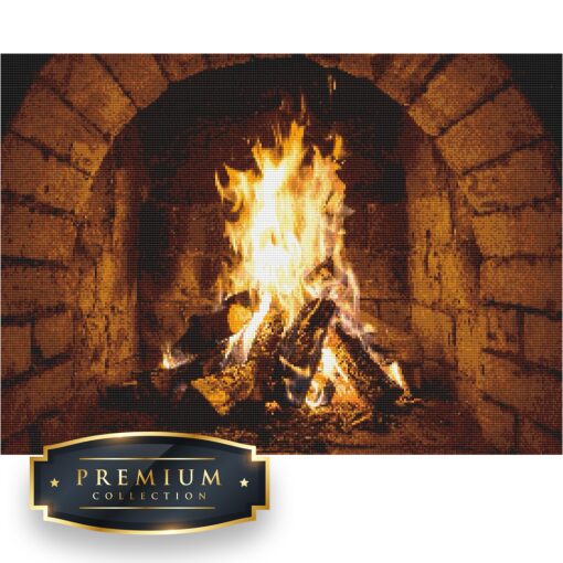 Open haard Premium DP Diamond Painting - Afbeelding 2