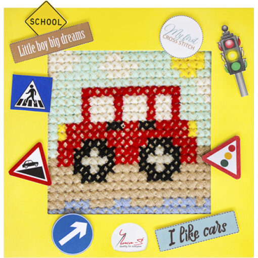 Luca-S My First Embroidery Car X004 borduren (pakket) **