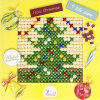 Luca-S My First Embroidery Christmas X014 borduren (pakket) **