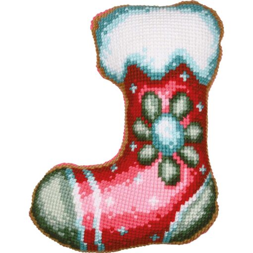 Vervaco Christmas stocking Kruissteekvormkussen pakket met rug PN-0215336