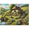 Boerderij met bloemen Diamond Painting
