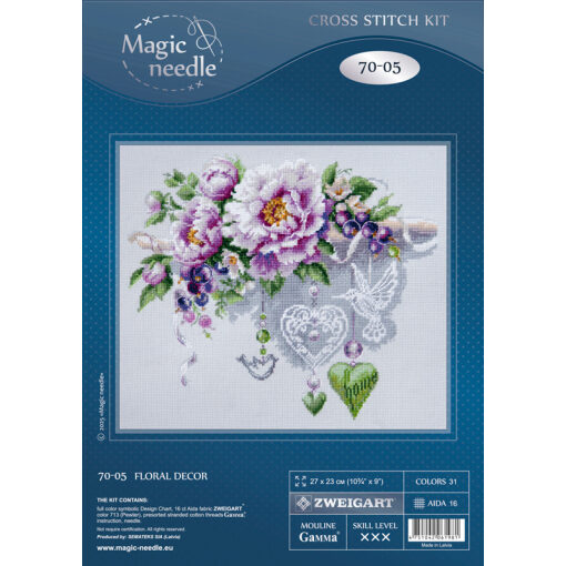Magic Needle Floral Decor 070-005 borduren (pakket)