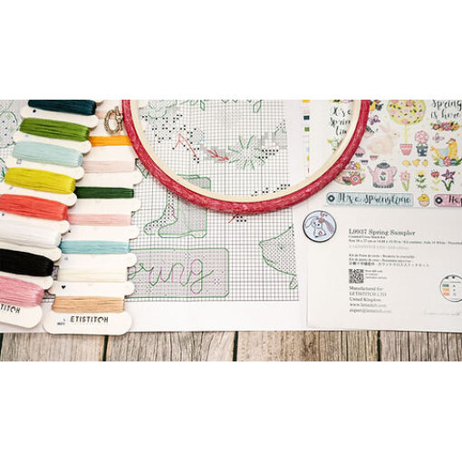 Leti Stitch Spring Sampler L9937 borduren (pakket) - Afbeelding 2